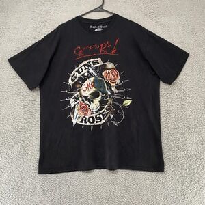 Rock & Death Guns N Roses Shirt Mens XL Black Welcome To The Jungle Band Tee